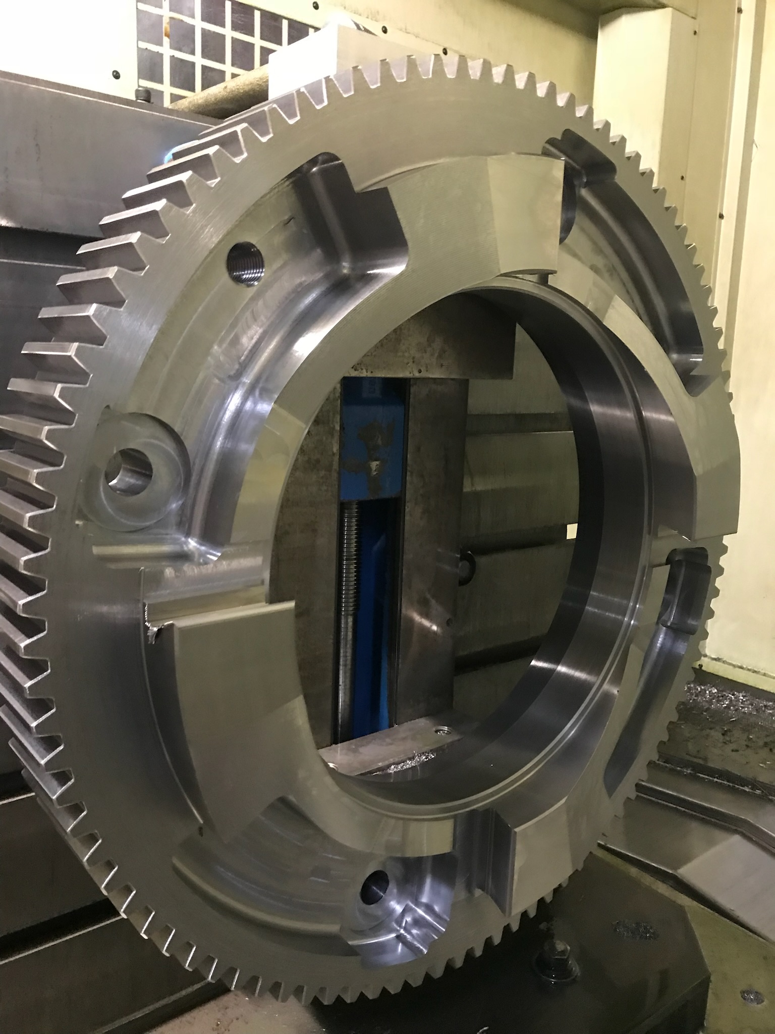 A metal part that was made on our assembly production